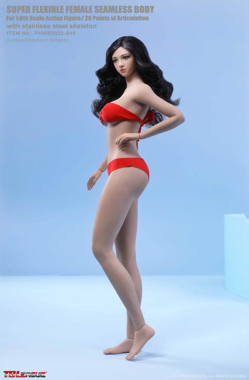 Phicen TBLeague S49 - Suntan, Medium Bust Female - 1/6 Scale Seamless Action Figure