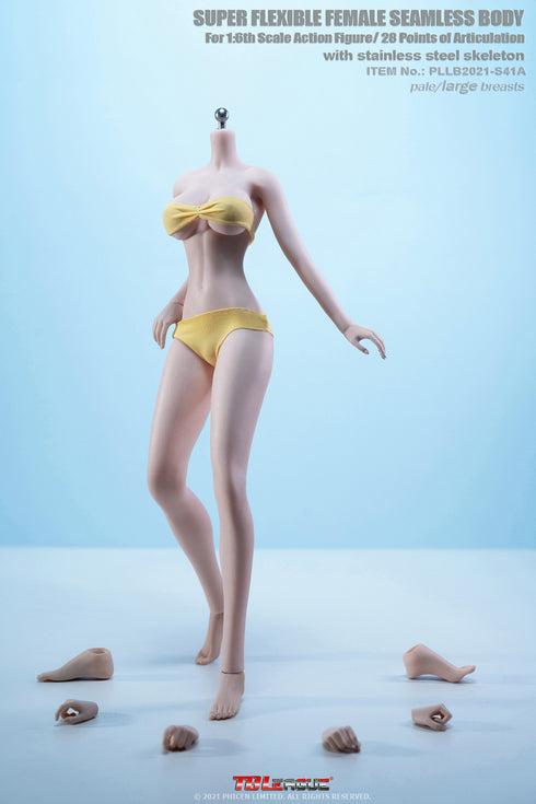Phicen TBLeague S41A - Pale, Large Bust Female - 1/6 Scale Seamless Action Figure