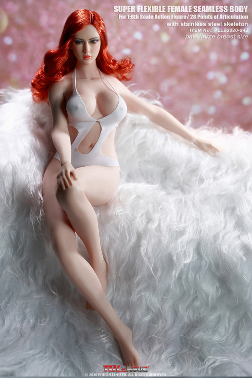 Phicen TBLeague S42 - Pale, Large Bust Female - 1/6 Scale Seamless Action Figure