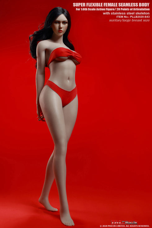 Phicen TBLeague S43 - Suntan, Large Bust Female - 1/6 Scale Seamless Action Figure