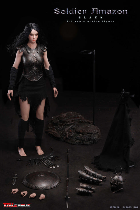 Phicen TBLeague Soldier Amazon - Black 1/6 Action Figure
