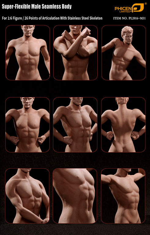 Phicen TBLeague M31 Male Seamless 1/6 Body Action Figure