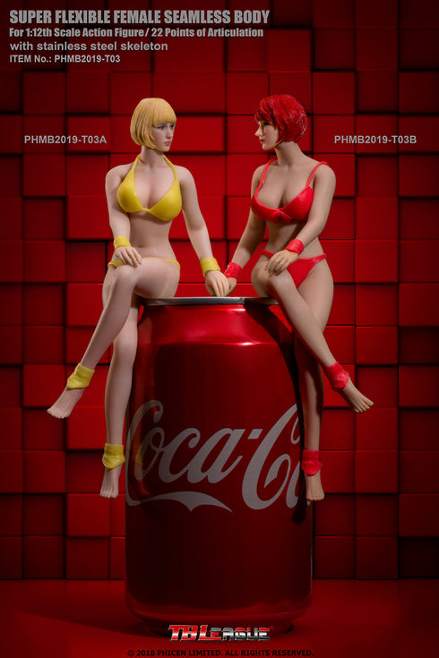 Phicen TBLeague T03A - Pale, Medium Bust Female - 1/12 Scale Seamless Action Figure