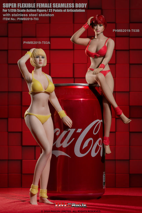 Phicen TBLeague T03B - Suntan, Medium Bust Female - 1/12 Scale Seamless Action Figure
