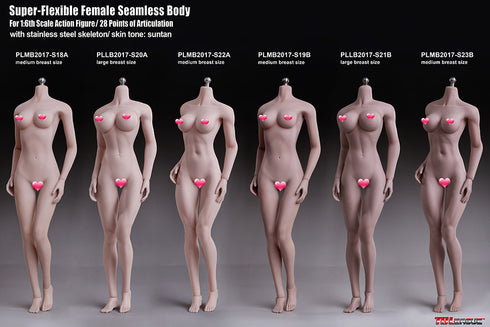 Phicen TBLeague S23B - Suntan, Medium Bust Female - 1/6 Scale Seamless Action Figure