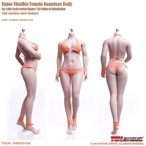 Phicen TBLeague S28A - Pale, Medium Bust Female - 1/6 Scale Seamless Action Figure
