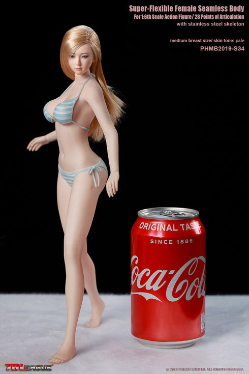 Phicen TBLeague S34 - Pale, Medium Bust Female - 1/6 Scale Seamless Action Figure