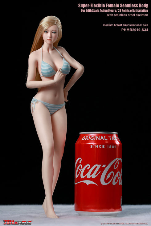 Phicen TBLeague S34 - Pale, Medium Bust Female - 1/6 Scale Seamless Action Figure