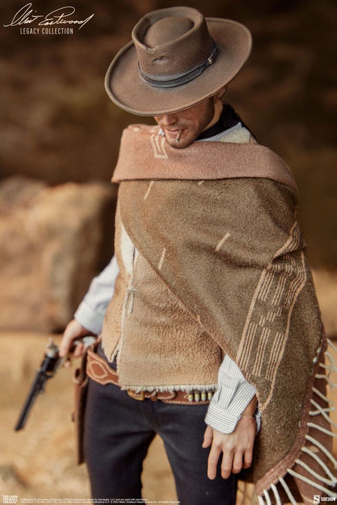 Sideshow Collectibles The Good, The Bad and the Ugly Clint Eastwood Legacy Collection The Man With No Name 1/6 Action Figure - Opened Box
