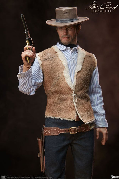 Sideshow Collectibles The Good, The Bad and the Ugly Clint Eastwood Legacy Collection The Man With No Name 1/6 Action Figure - Opened Box