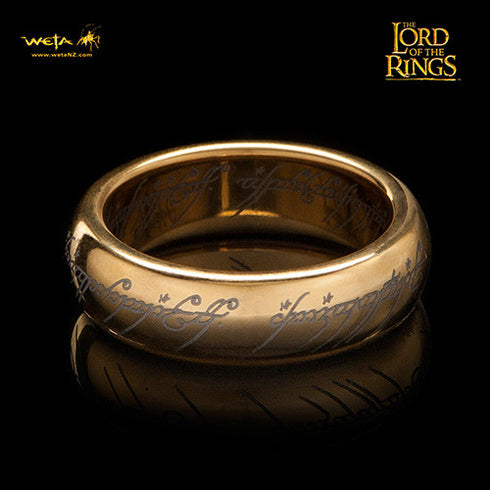 Weta Lord Of The Rings The One Ring Tungsten Carbide Runes Size 11 Prop Replica - Movie Figures - 1