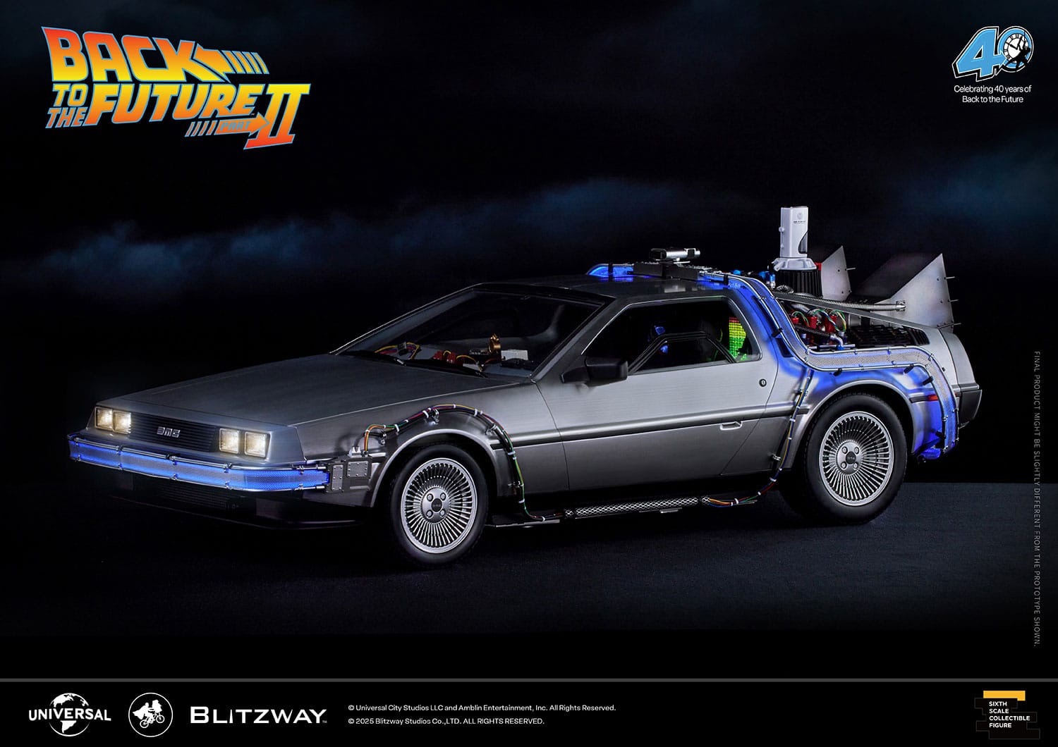 A賞BACK TO THE FUTURE TIME MACHINE Timemachine from BACK TO THE FUTURE PartⅠ - AOSHIMA SCALE MODEL