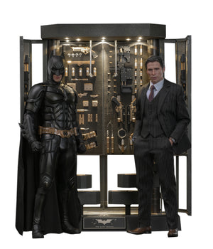Hot Toys Batman Armory with Bruce Wayne (2.0) - Batman: The Dark Knight - MMS750 - 1/6 Scale Collectible Figure Set