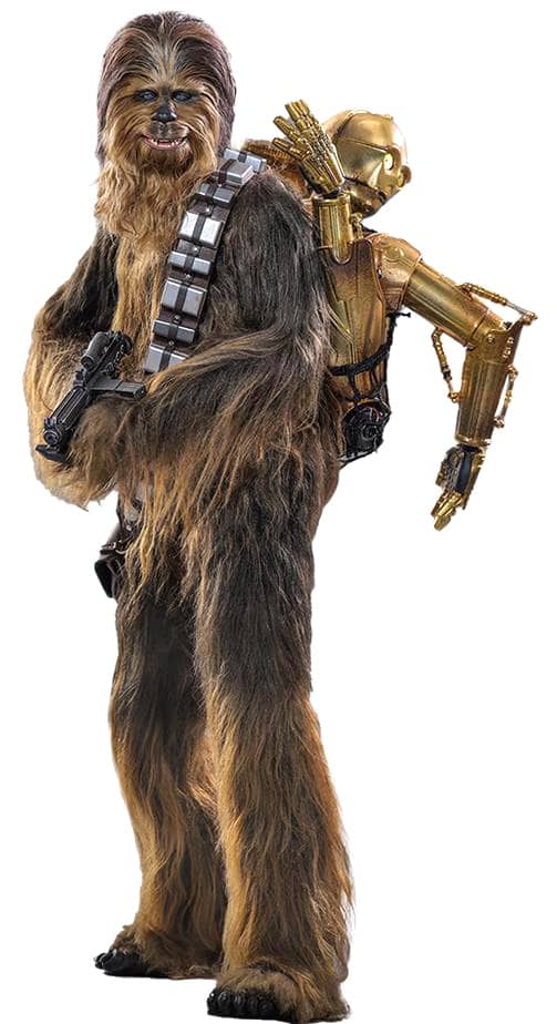 Hot Toys Chewbacca with Disassembled C-3PO - Star Wars: The Empire