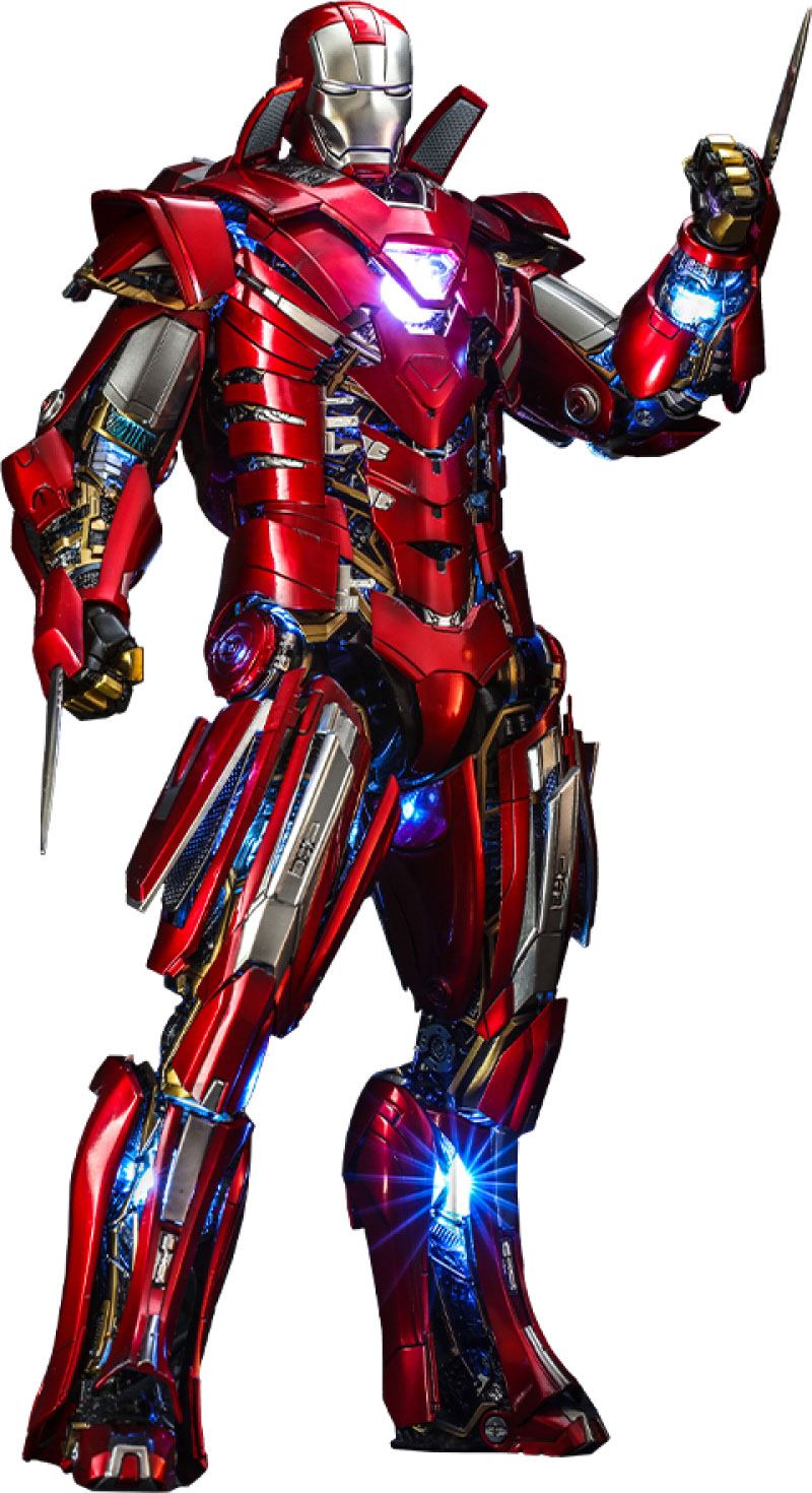 Silver iron man toy hotsell