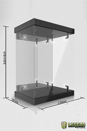 Master Light House Acrylic Display Case with Lighting for 1/6 Action Figures - Black