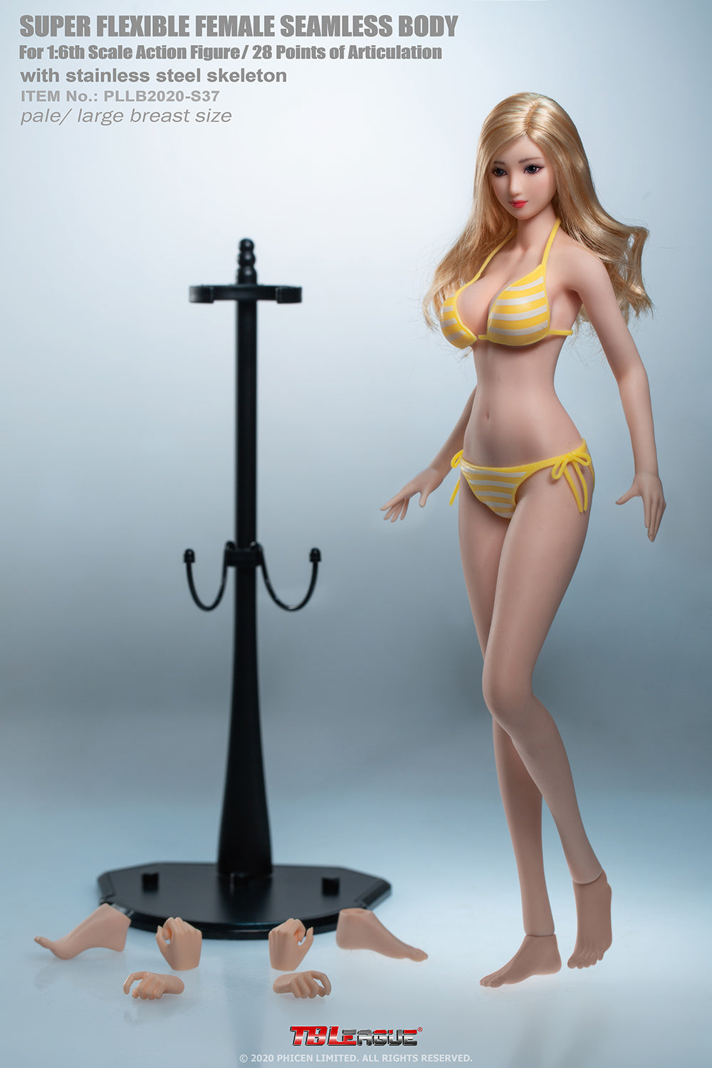Phicen TBLeague S37 Anime Style Female Seamless 1 6 Body Action Figure Movie Figures